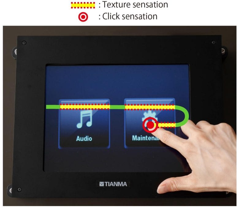 NEW TACTILE DISPLAY PROVIDES TEXTURE AND CLICK SENSATIONS