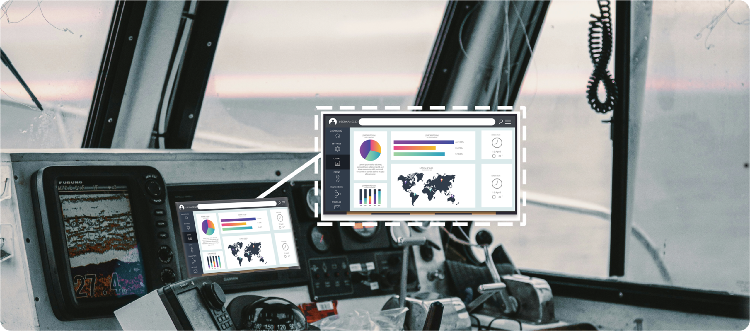 12.3 inch P1230FHF1MA00 industrial marine